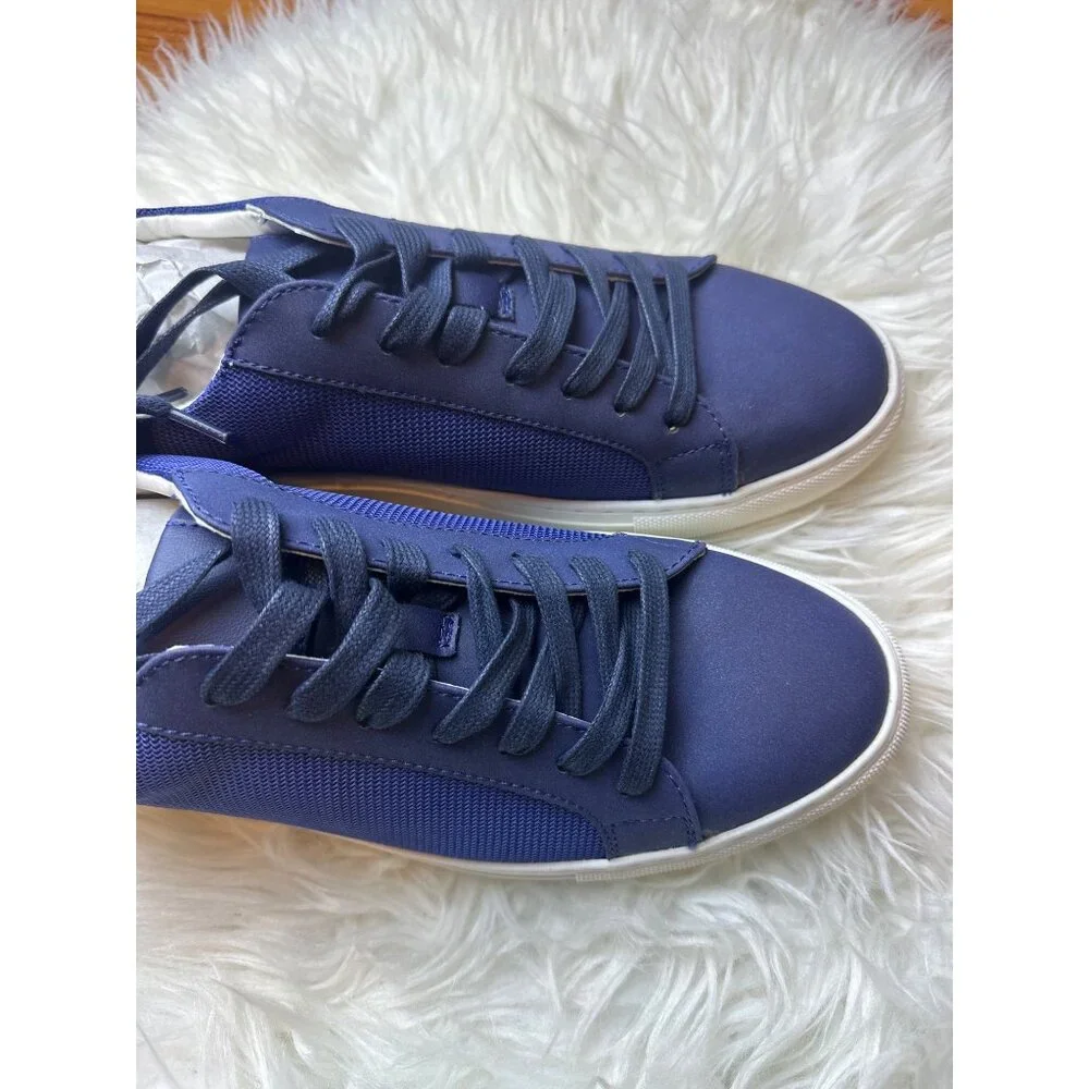 Alfani Grayson Shoes Mens 10.5 Blue Preppy Resort Travel Casual Office Athleisur